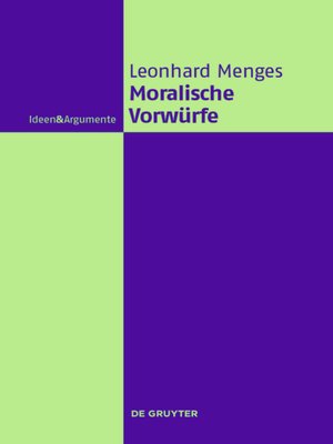 cover image of Moralische Vorwürfe